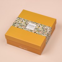 DC4025  2.jpg Boite Doudou pétale lion jaune et vert