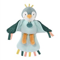 DC4047-peluche musicale oiseau vert amande