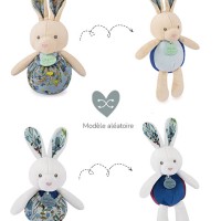 DC4053-doudou lapin transformable balle bleu