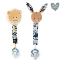 Attache tétine lion ou lapin  Boh'aime - jaune ou bleu-DC4075.jpg