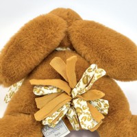 Lapin DOUDOU® Jaune moutarde - Peluche lapin - 25 cm - DC4145-1.jpg