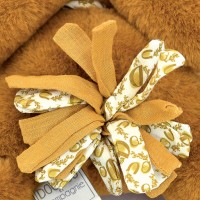 Lapin DOUDOU® Jaune moutarde - Peluche lapin - 25 cm - DC4145-2.jpg