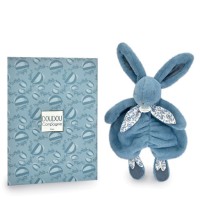 Doudou plat lapin Bleu - 29 cm - DC4147-4.jpg