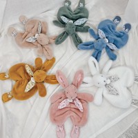 Doudou plat lapin Bleu - 29 cm - DC4147-4.jpg