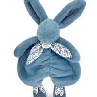 Doudou plat lapin Bleu - 29 cm - DC4147-4.jpg