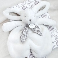 Doudou plat lapin Blanc - 29 cm - DC4148-4.jpg