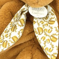 Doudou plat lapin Jaune moutarde - 29 cm - DC4151-3.jpg