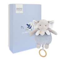 Boite a musique bebe à tirer - Elephant bleu- dc4157-elephant-avec-boite.jpg