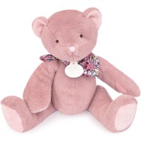 Ours en peluche rose assis 25 cm- DC4161.jpg