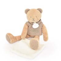 Doudou Ours marron avec mouchoir - Sweety - 25 cm- DC4187.jpg