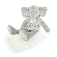 Doudou Elephant gris avec mouchoir - Sweety - 25 cm - DC4188.jpg