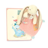 Doudou hochet bebe lapin rose - LAPIN CIBOULETTE - 21 cm- DC4206-0.jpg