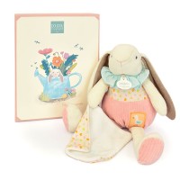 Peluche lapin rose avec son doudou - LAPIN CIBOULETTE - 28 cm-DC4208-0.jpg
