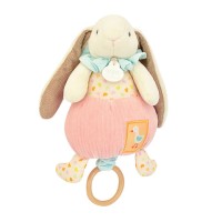 Boite à musique rose LAPIN CIBOULETTE - 20 cm-DC4210-01.jpg
