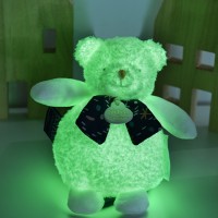 DC4317 Boite a musique luminescente ours - 17 cm - Clair de Lune