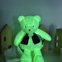 DOUDOU ours luminescent avec mouchoir  - 28 cm - Clair de Lune- DC4318.jpg