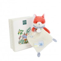 DC4326 Doudou hochet bébé  Renard romarin