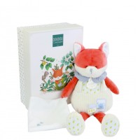 Pantin avec doudou Renard Romain avec boite DC4328