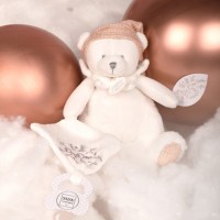 DC4330 DOUDOU 25 ANS - OURS ROSE Pantin attache-sucette