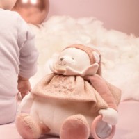 DOUDOU 25 ANS - OURS ROSE Pantin d'activités DC4333
