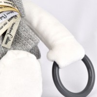 DC4343 DOUDOU 25 ANS - OURS GRIS Pantin d'activités