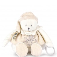 DC4343 DOUDOU 25 ANS - OURS BLANC Pantin d'activités