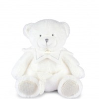DOUDOU 25 ANS - OURS BLANC Pantin avec doudou mouchoir DC4344