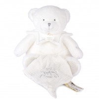 DC4344DOUDOU 25 ANS collector - OURS BLANC Pantin avec doudou mouchoir