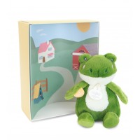 DOUDOU de la ferme avec boite sonore  Peluche grenouille
