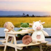 DC4358 grenouille chien et vache