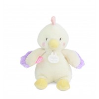 DC4358 Peluche poule - 17cm - DOUDOU de la ferme avec boite sonore