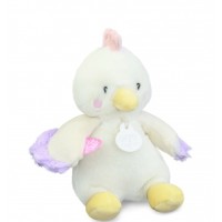 Peluche poule - 17cm - DOUDOU de la ferme avec boite sonore DC4358