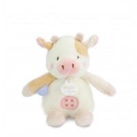 Peluche vache - 17cm - DOUDOU de la ferme avec boite sonore