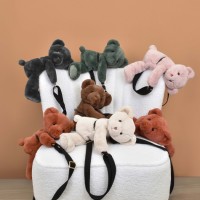 DC4377-Sac bandouliere - Ours en peluche beige