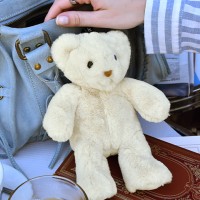 porte clé - Bijou de sac Ours peluche - 20 cm - Ivoire DC4385-41.jpg