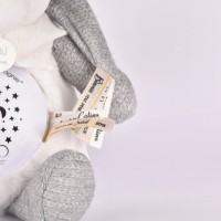 veilleuse musicale projection d'étoiles grise doudou et compagnie  dc4581