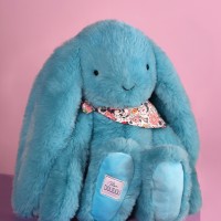 Peluche lapin turquoise DC4595