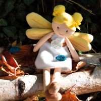 Poupée souple Fée Aurore -  Blanche et Jaune - 25 cm-JJ6032-2.jpg
