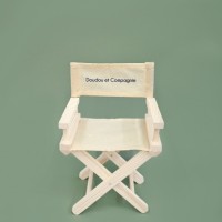 Mon petit mobilier Chaise pliante bois blanchi