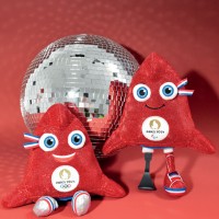 Peluche mascotte officielle Jeux Paralympiques Paris 2024 - Edition limitée version maille lurex- 29 cm- JO2440-41.jpg