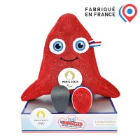 Peluche mascotte Jeux Paralympiques 2024 fabriquée en France - Edition limitée version maille lurex- 29 cm- JO2441--.jpg
