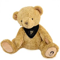 Ours en peluche marron Paris 2024 - avec bandana noir-JO2452-1.jpg