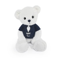 Ours en peluche blanc avec T-shirt équipe de France-JO2453.jpg