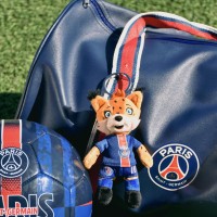 mascotte Porte clé mascotte officielle PSG Germain Lynx- LI4263-1.jpg