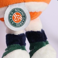 étiquette Roland Garros peluche doudou et compagnie