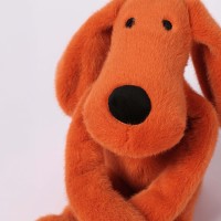 LI4609 Peluche chien Roland-Garros orange produit officiel tennis