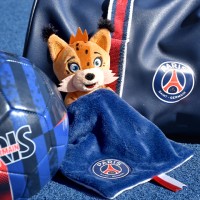 Doudou Germain le Lynx avec mouchoir - PSG ambiance