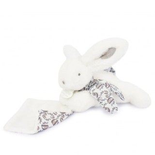 Lapin DOUDOU® - Pantins avec doudou assortis Blanc - 16cm