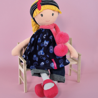 Poupée de chiffon Lulubelle -- Les Canailles de Doudou - 36 cm