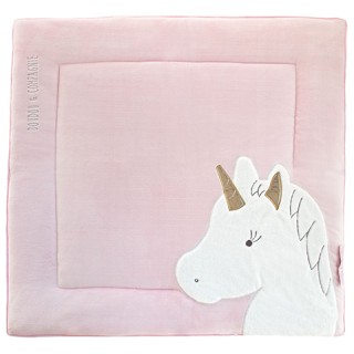 Tapis de Parc Licorne rose - 100 x 100 cm